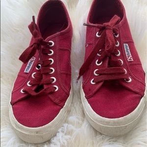 Red Superga sneakers bought in Italy!